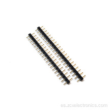 Conector de alfiler negro de 2.54 mm